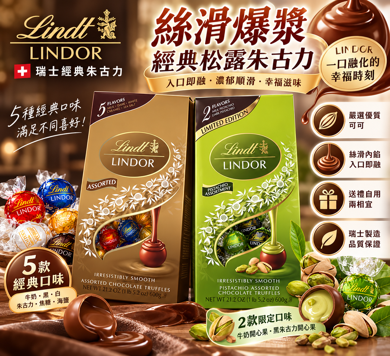【直播】Lindt Lindor LX102029 松露巧克力系列