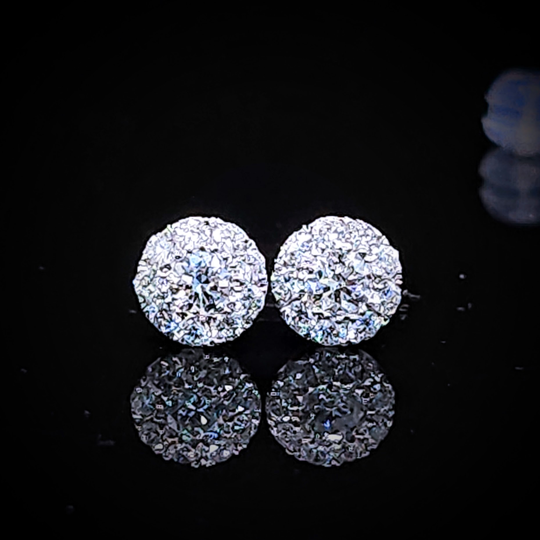 18K White Gold 0.46ct  Diamond Earrings