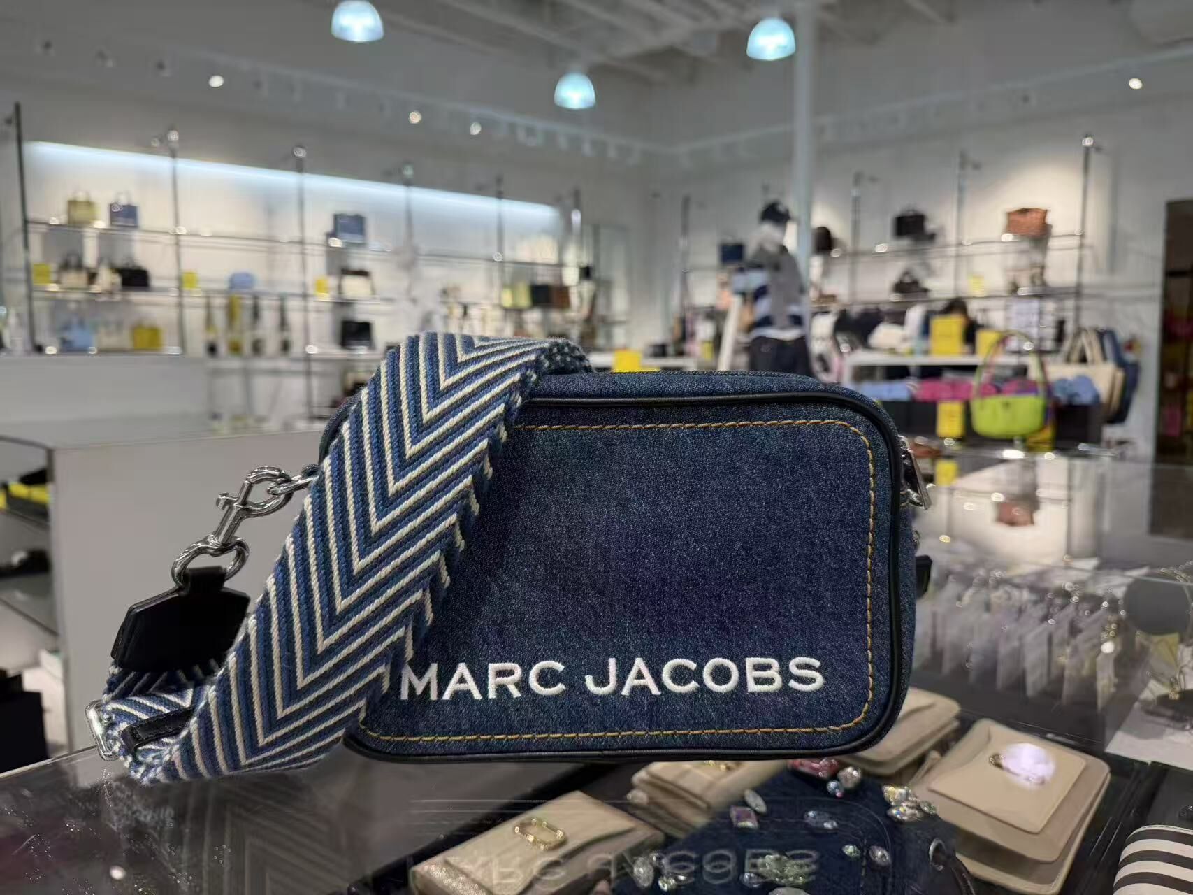 【直播】Marc Jacobs LX102312 藍色牛仔斜孭包
