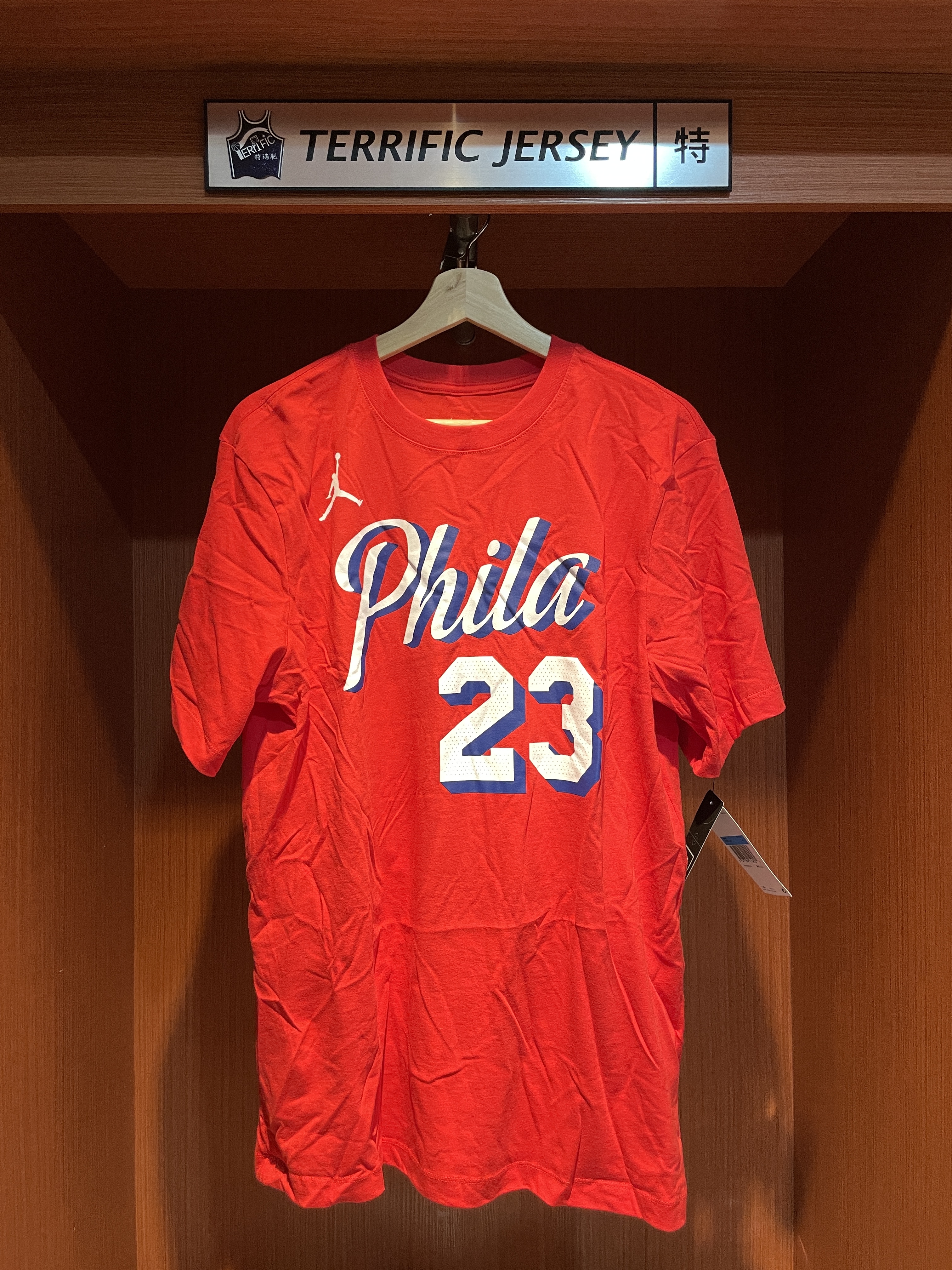 NBA短袖 LeBron James 費城七六人紅 Statement Jordan Player Name Tee 棉質 全新