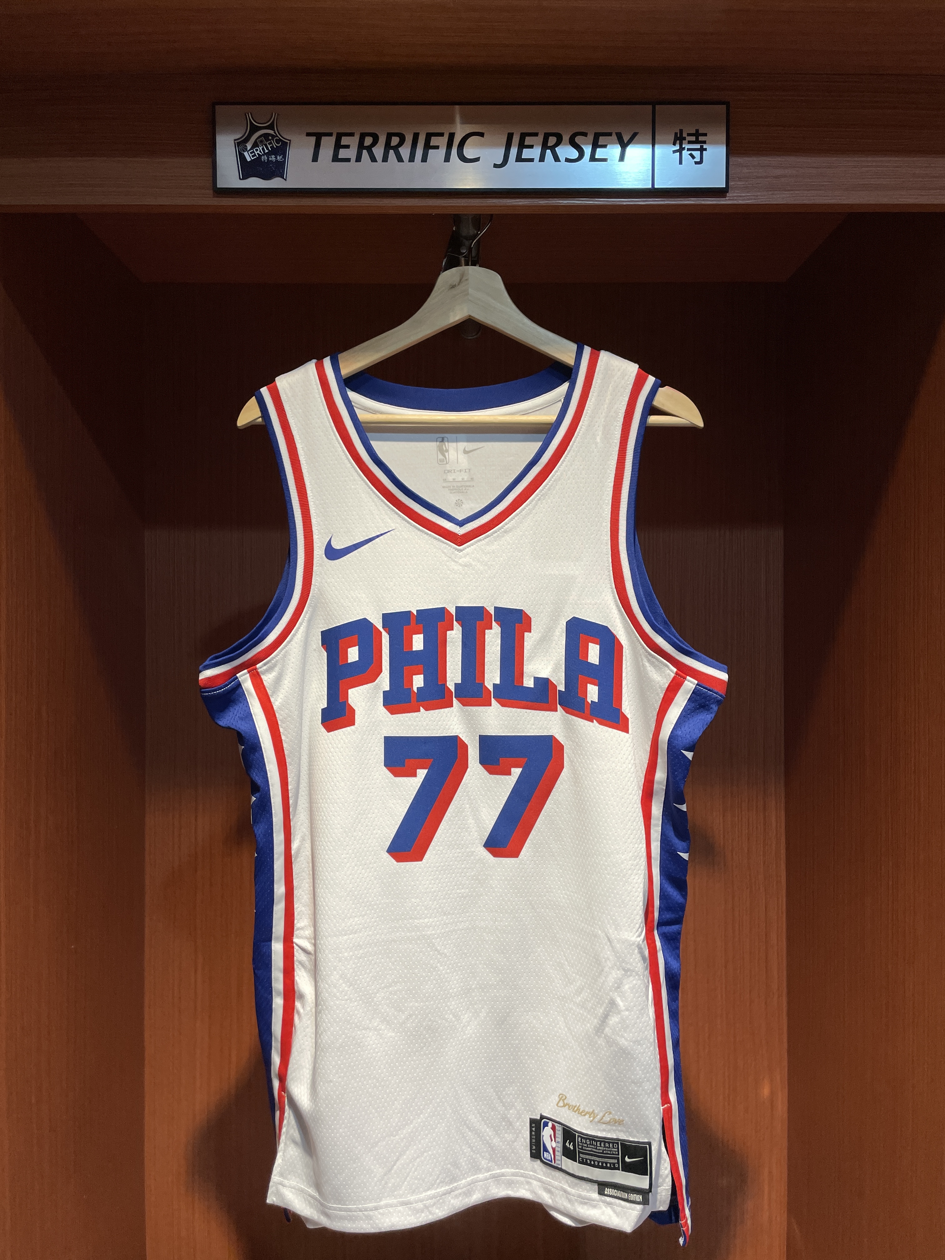 NBA球衣 VJ Edgecombe 費城七六人白 Association Nike Swingman 球迷版 熱轉印 全新