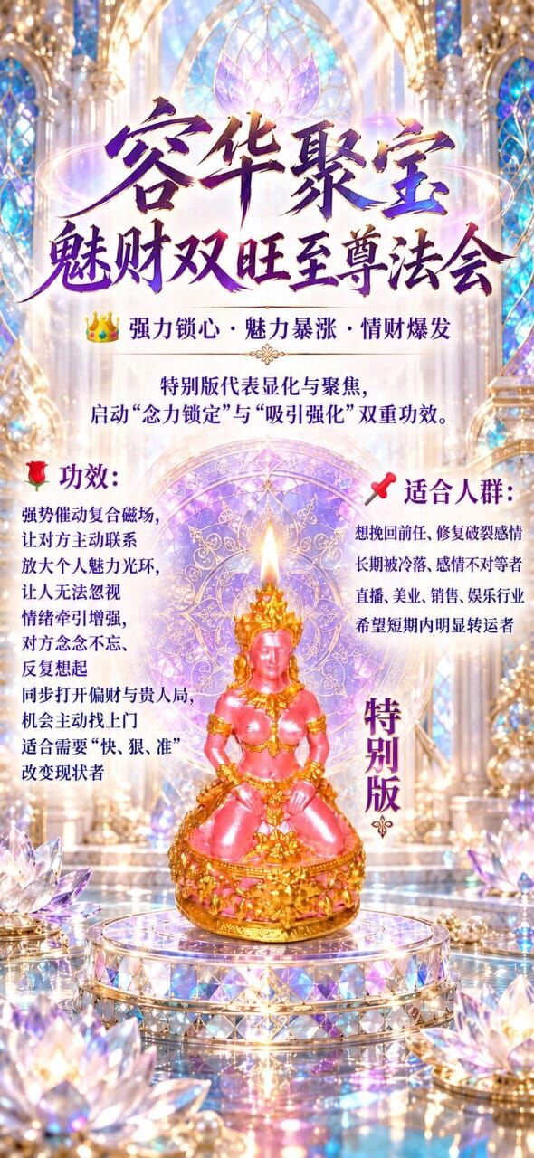 容華聚寶・魅財雙旺至尊法會 10/31