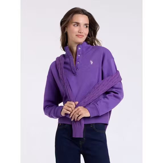 【預購】U.S. Polo Assn. N102305 女裝紐扣長袖上衣