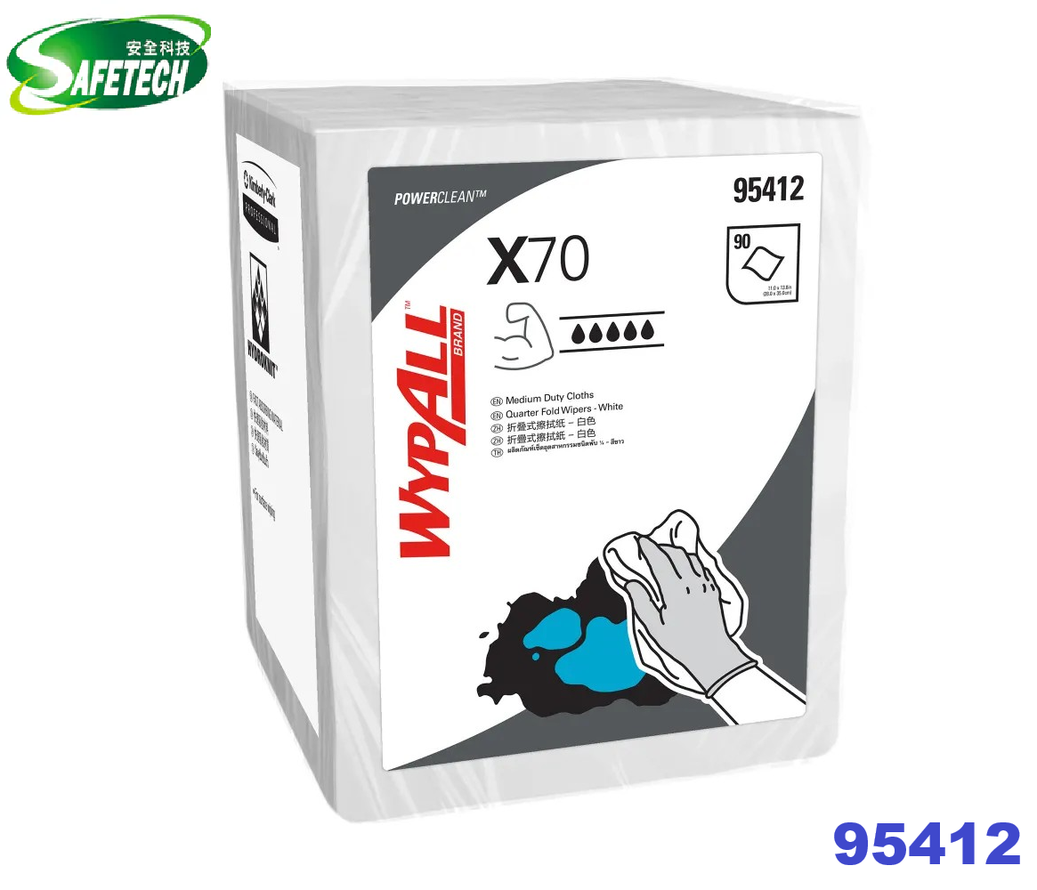 Kimberly Clark Professional 95412  Wypall® X70 強韌型擦拭布
