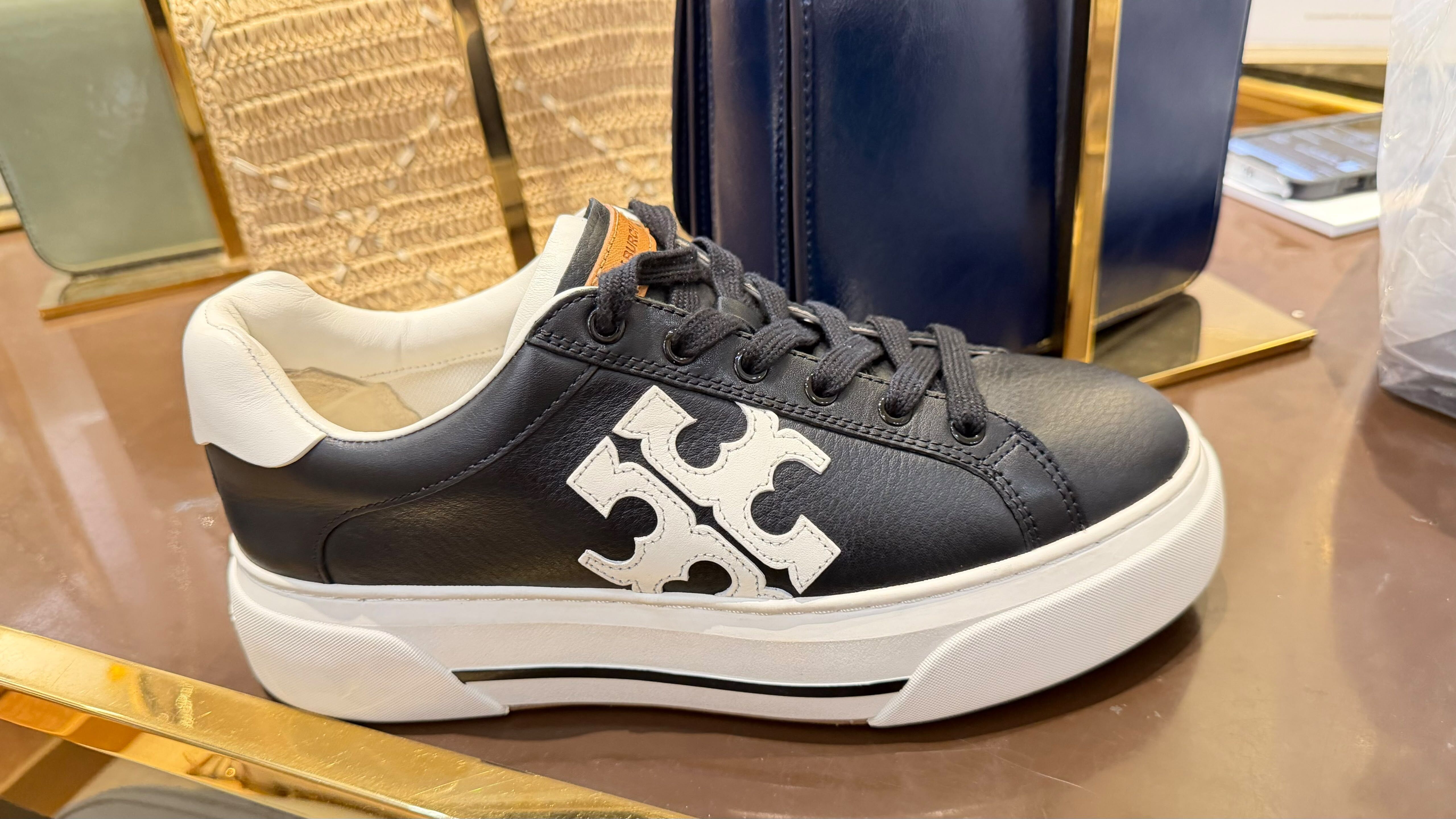 【直播】Tory Burch LX102313 拼色厚底運動鞋(黑色)