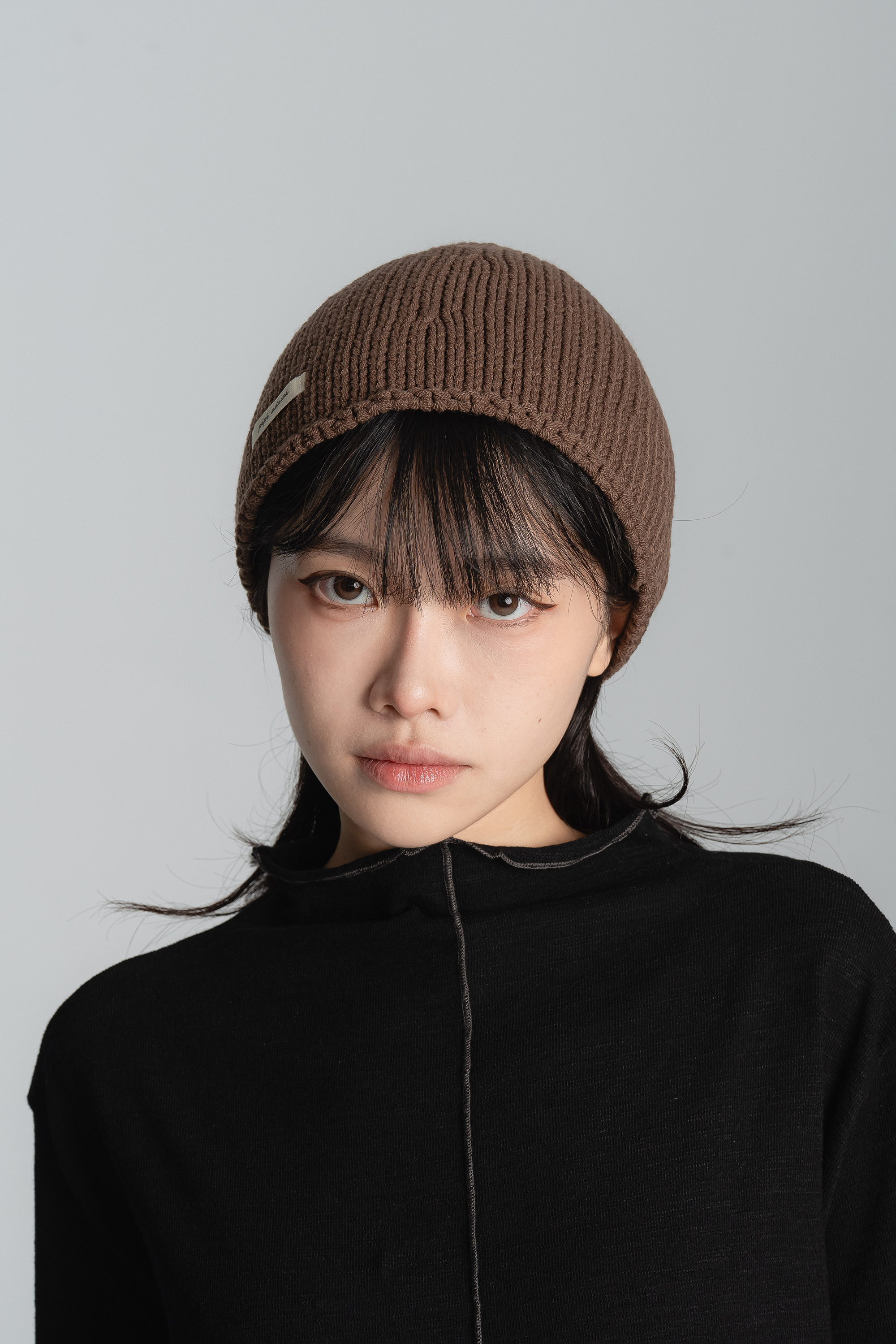 針織小標短版堆堆帽 5色