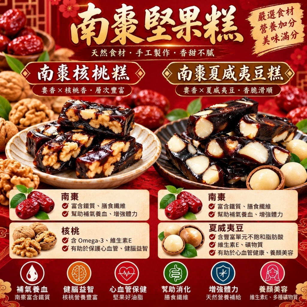 WSBB13151  減糖手作南棗核桃糕180g（12月中旬 ）
