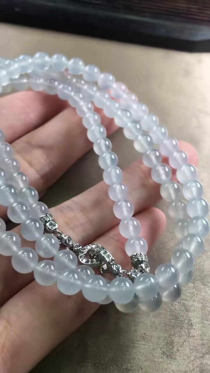 翡翠珠項鏈 (6mm直徑),天然翡翠A玉, 緬甸玉, Jade, Jadeite