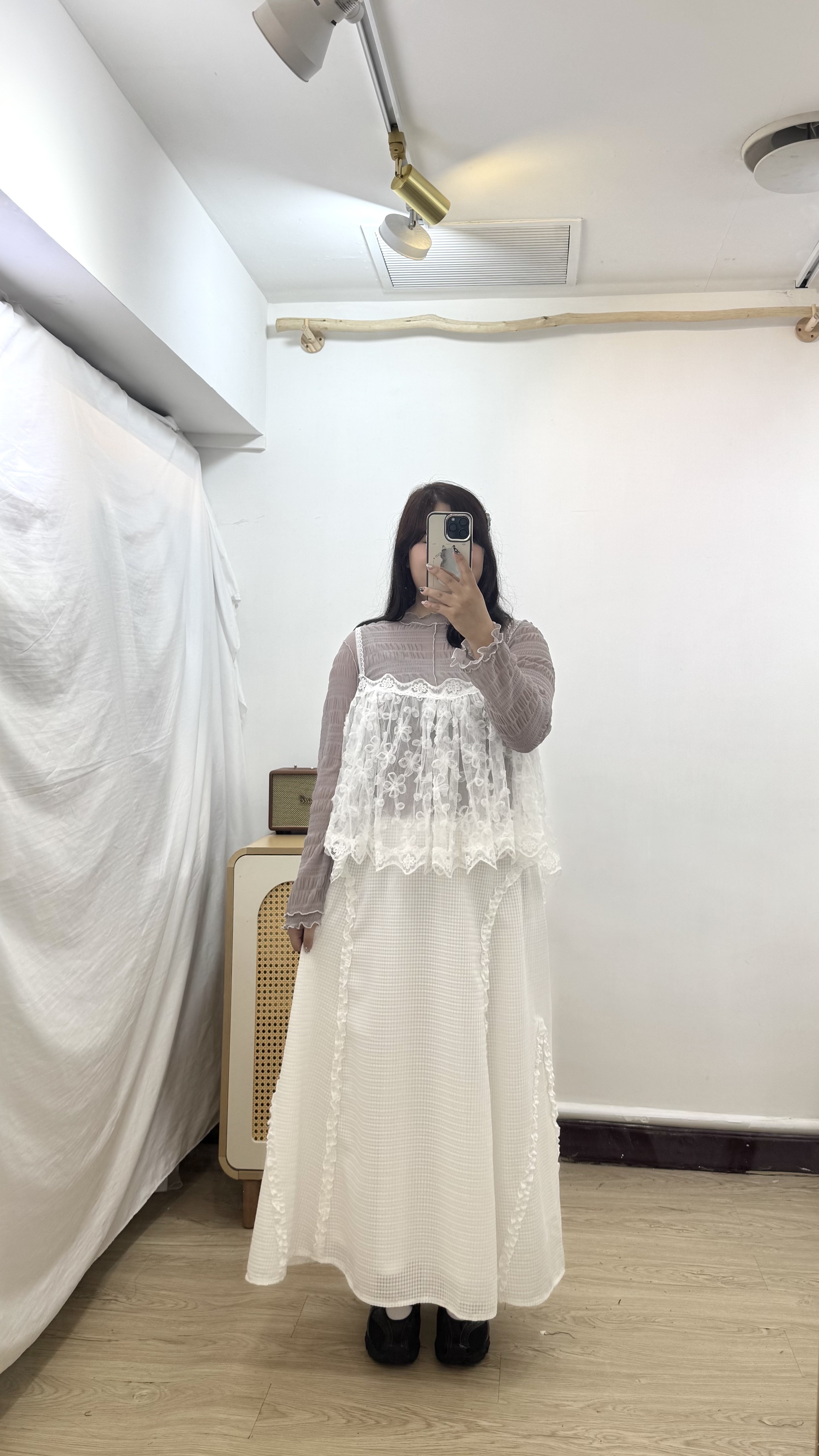 立體花花紗質外搭