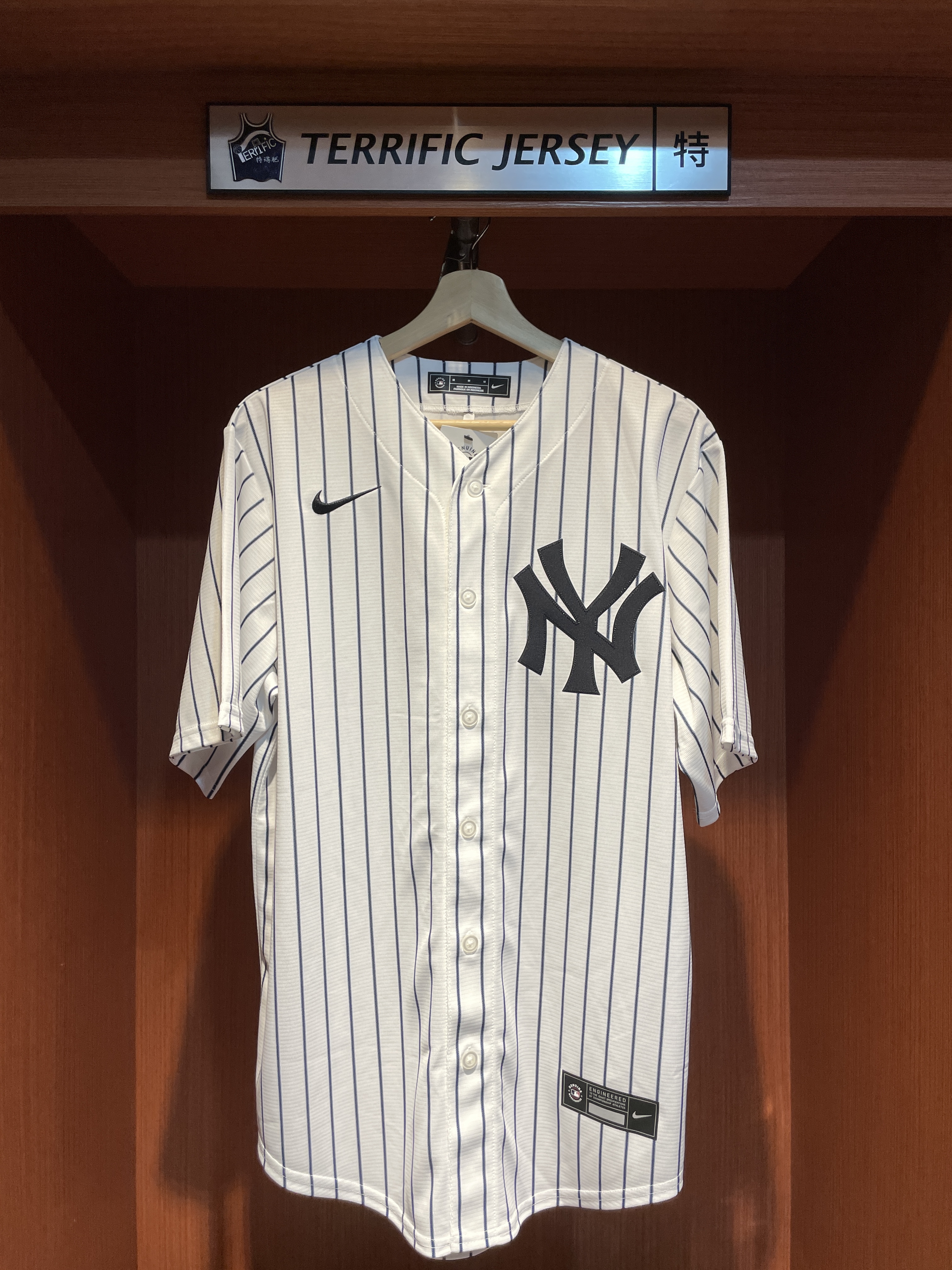 MLB球衣 Cam Schlittler 紐約洋基白條紋 Home Nike Replica Player Name Jersey 球迷版 熱轉印 全新
