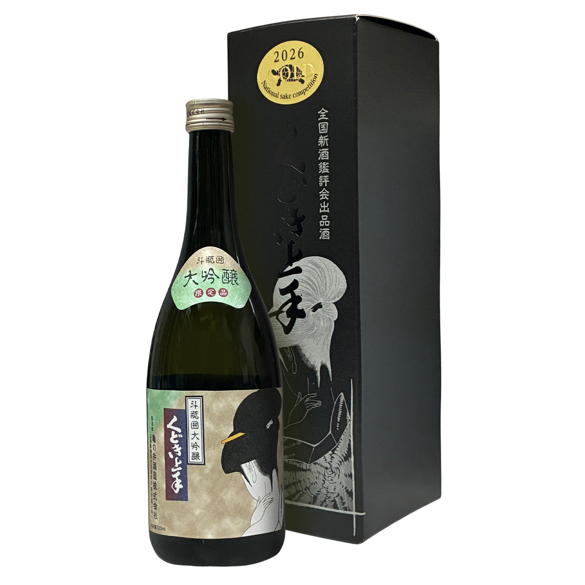 くどき上手 ⽃瓶囲⼤吟醸 全国新酒鑑評会出品酒 ⾦賞受賞酒720ml
