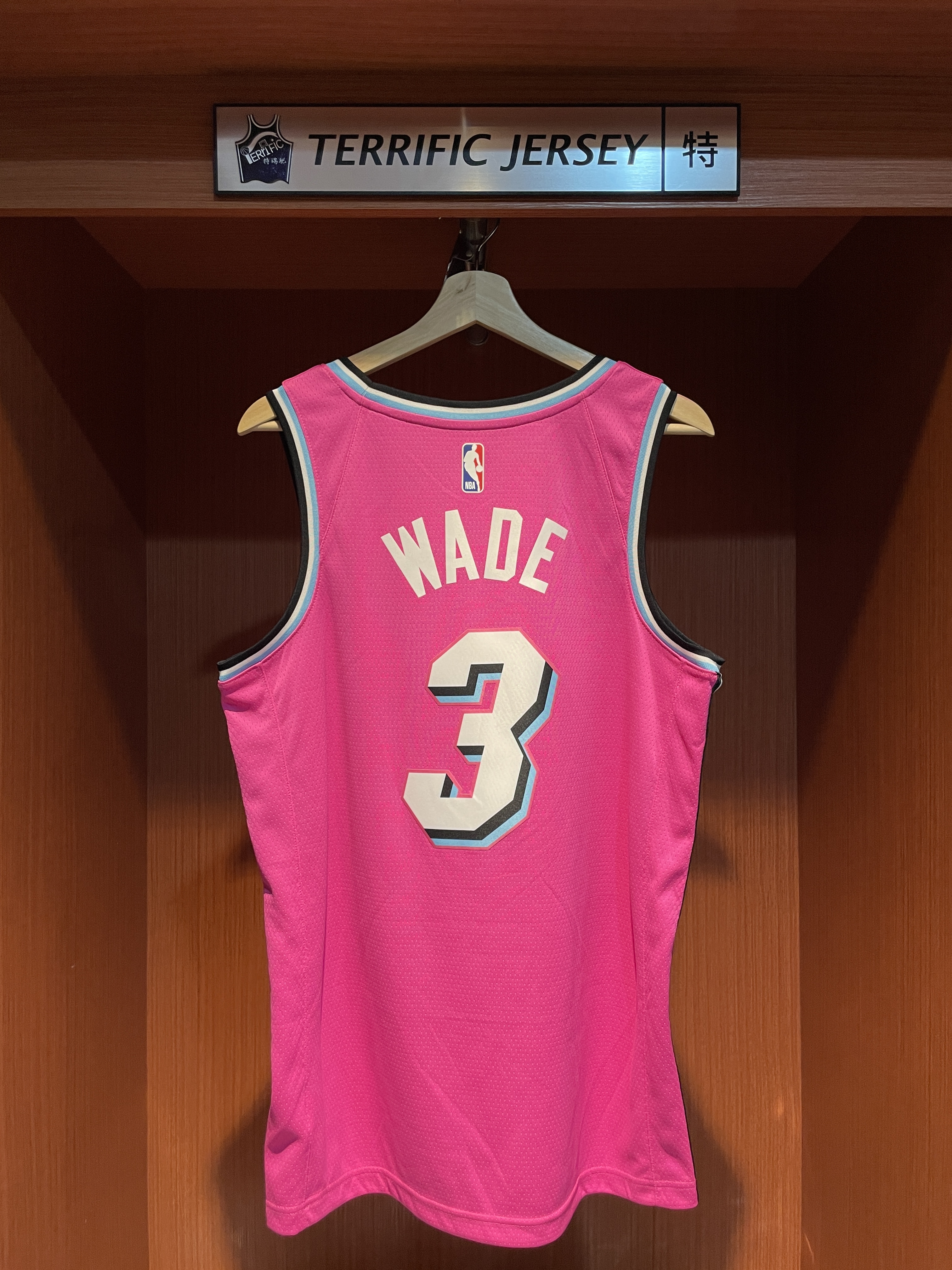 NBA球衣 Dwyane Wade 邁阿密熱火獎勵粉 18-19 Earned Nike Swingman 球迷版 熱轉印 全新