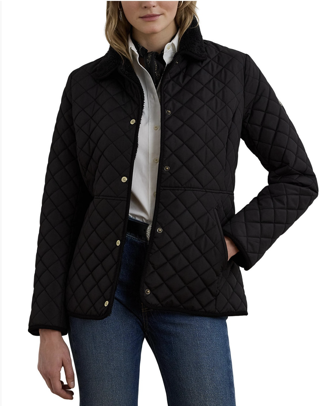 【預購】Lauren Ralph Lauren N102324 毛毛領外套