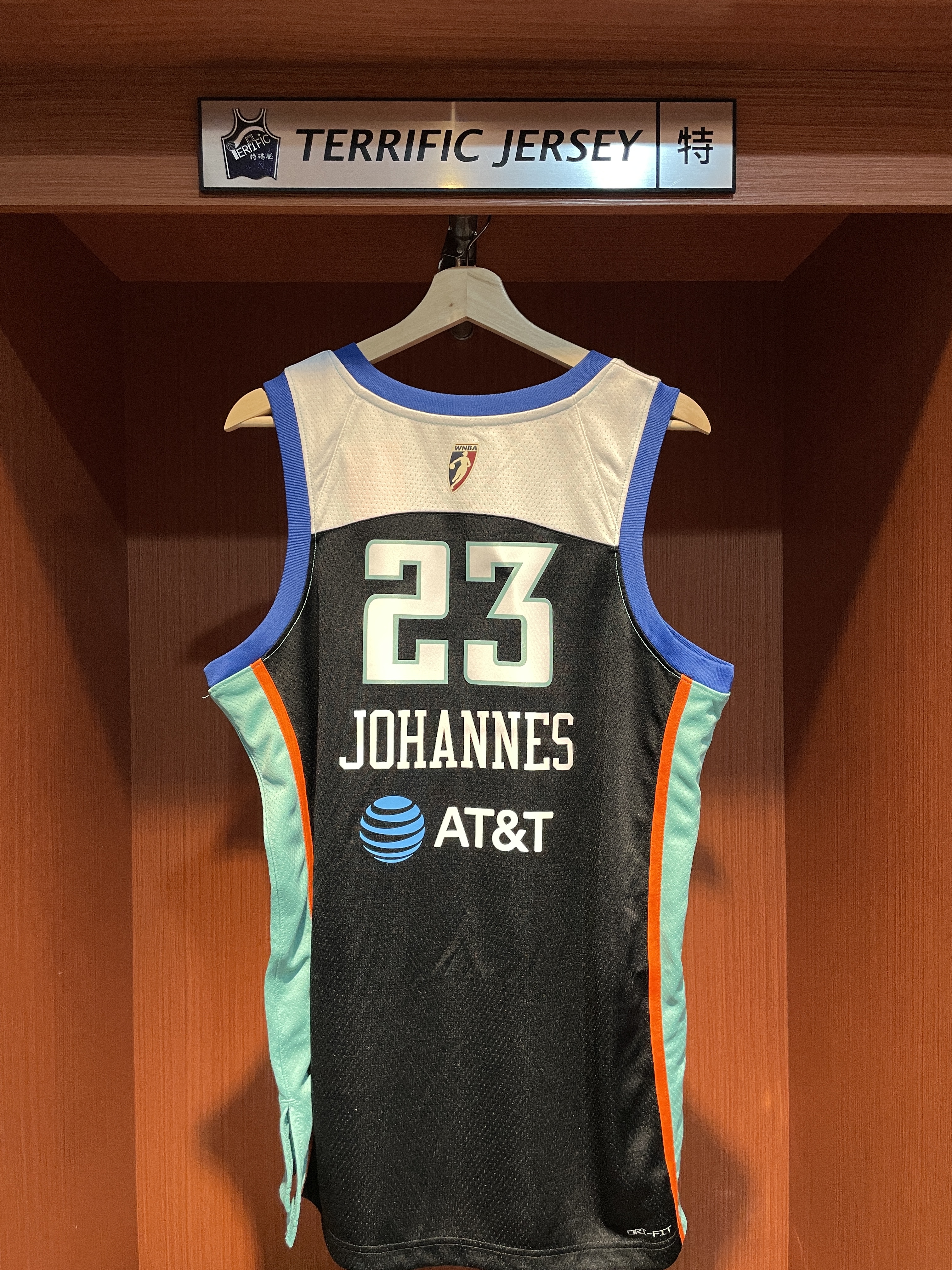 WNBA球衣 Marine Johannes 紐約自由人 復古黑 Court Origins Nike Swingman 球迷版 熱轉印 含贊助商標 全新