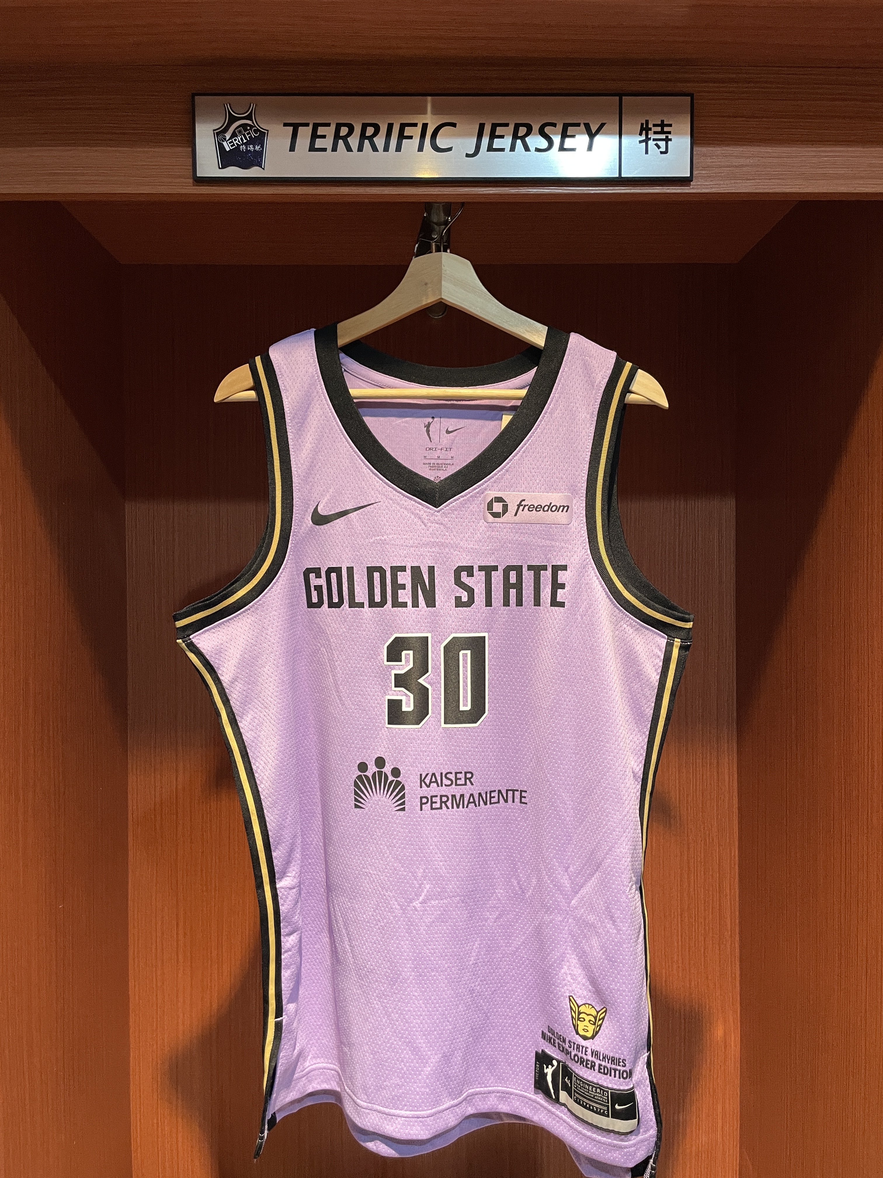 WNBA球衣 Stephen Curry 金州女武神 粉紫 Explorer Nike Swingman 球迷版 熱轉印 含贊助商標 全新