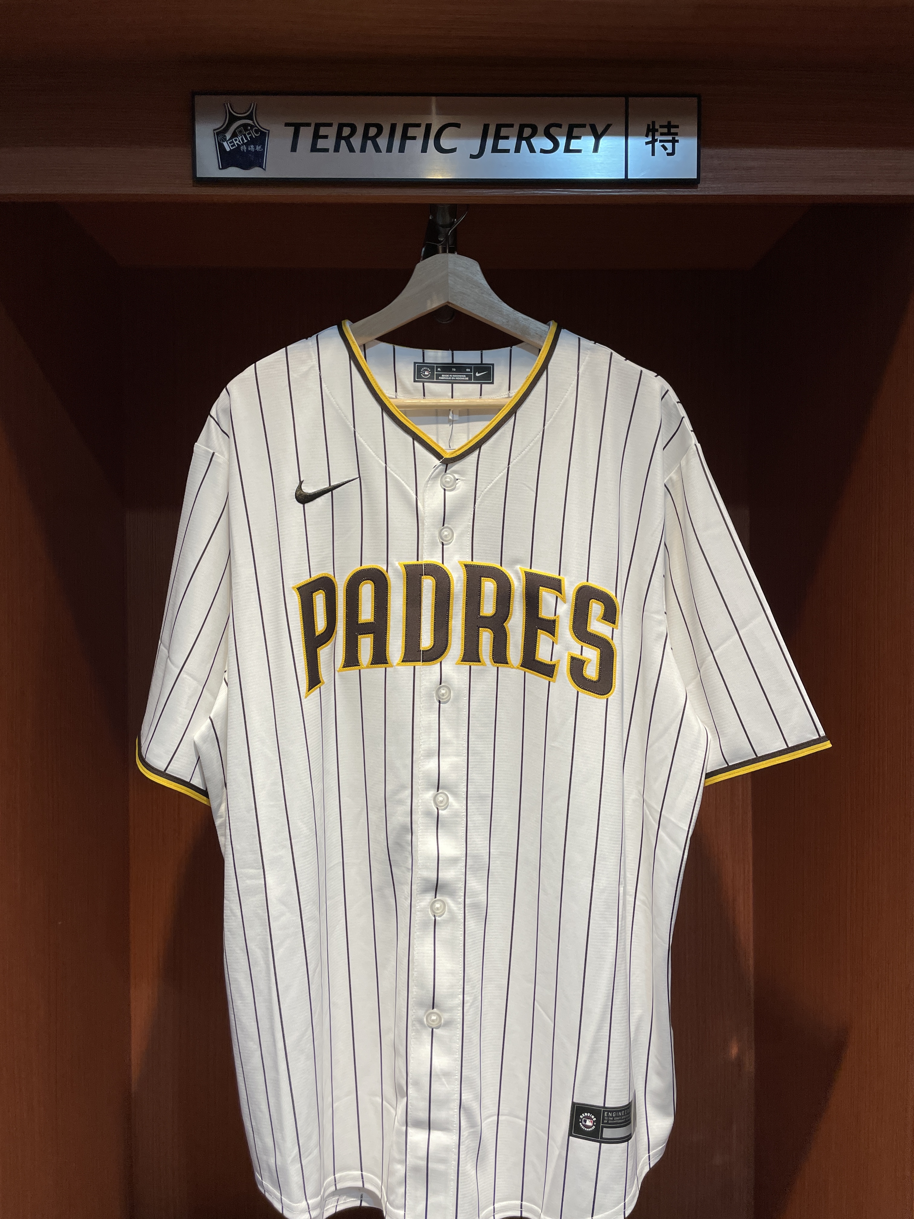 MLB球衣 Fernando Tatis Jr. 聖地牙哥教士 白條紋 Home Nike Replica Player Name Jersey 球迷版 熱轉印 全新