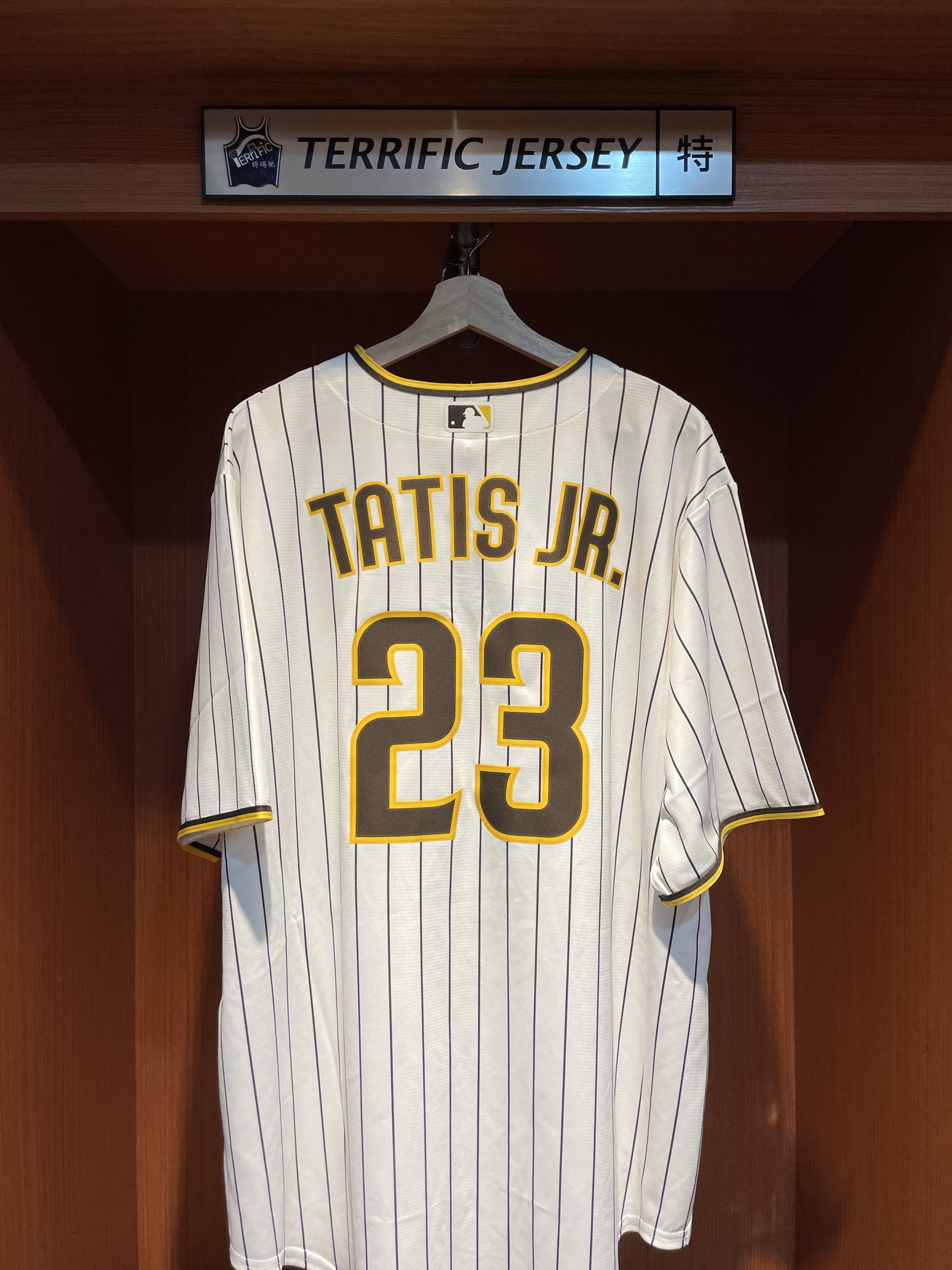 MLB球衣 Fernando Tatis Jr. 聖地牙哥教士 白條紋 Home Nike Replica Player Name Jersey 球迷版 熱轉印 全新