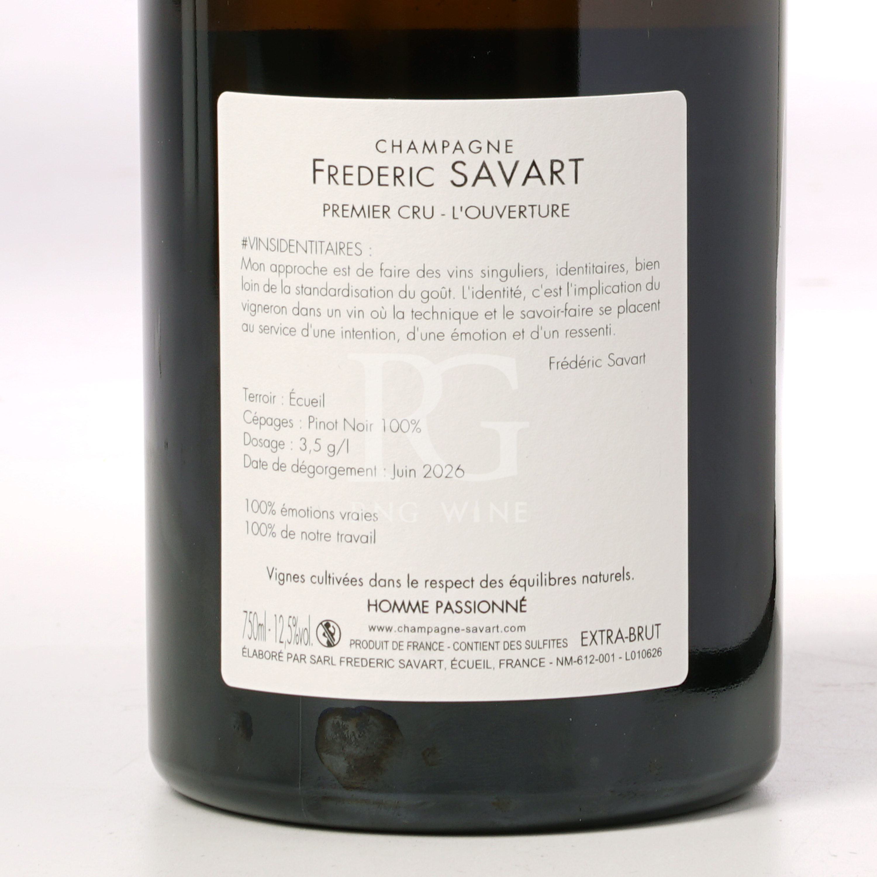 Frederic Savart L'Ouverture Brut 1er Cru Blanc de Noirs