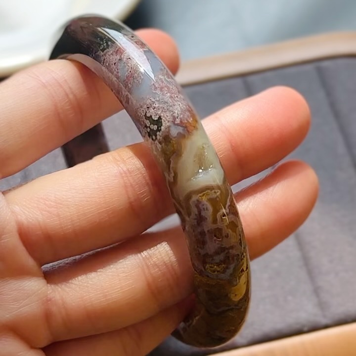 [原石] 馬達加斯加海洋碧玉 水晶手鐲