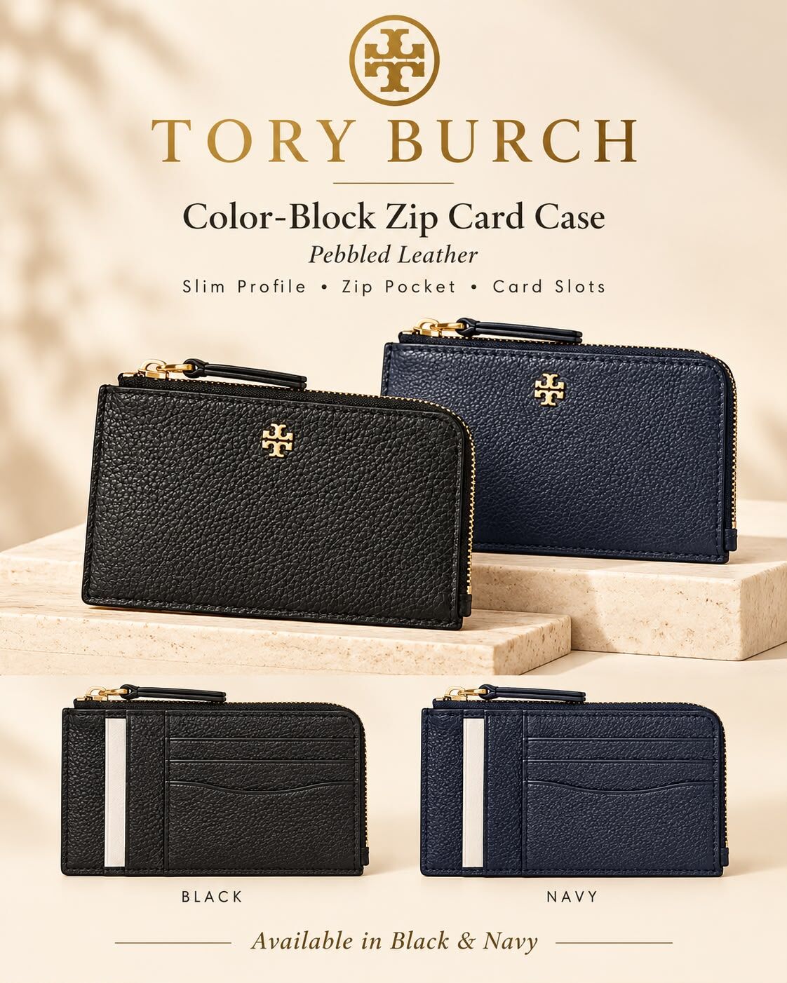 【直播】Tory Burch LX1023903 L型拉鍊銀包
