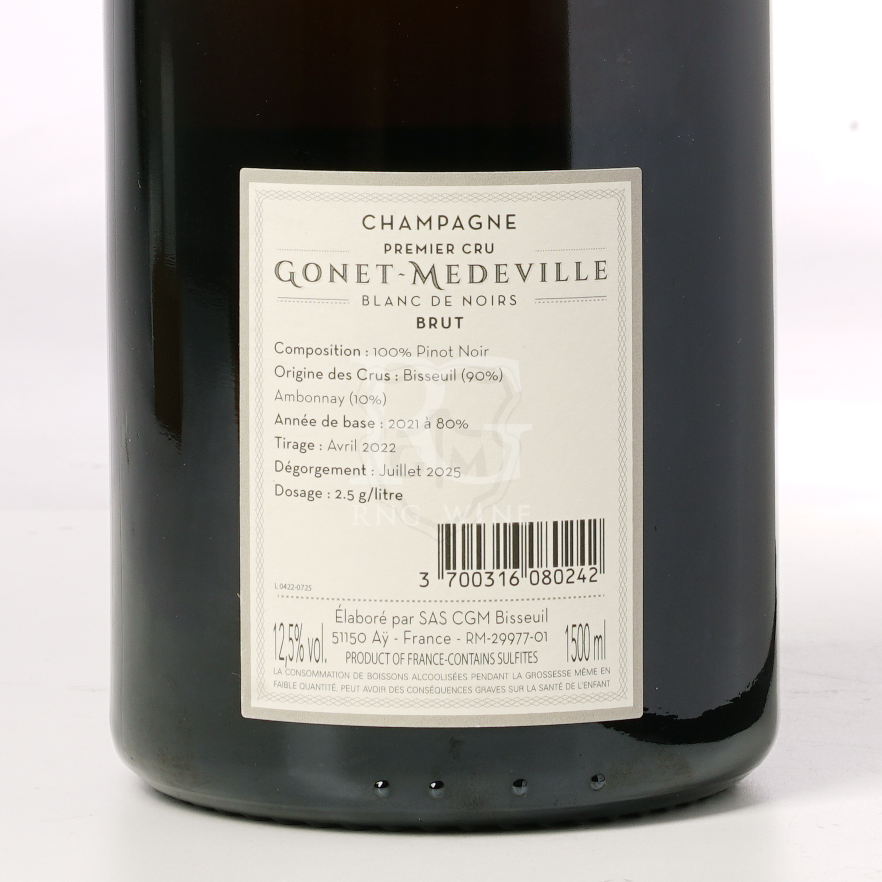 Gonet-Medeville Blanc de Noirs Premier Cru Brut (RP93) (1500ml)