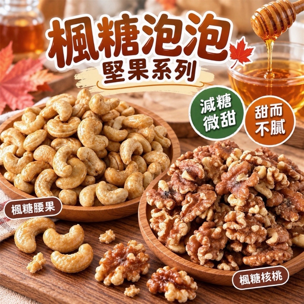 WSBB13158  楓糖泡泡堅果系列（12月中旬）