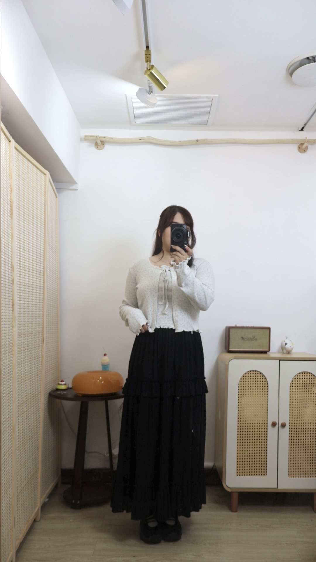 Set 裝！碎花花邊吊帶+綁帶外搭