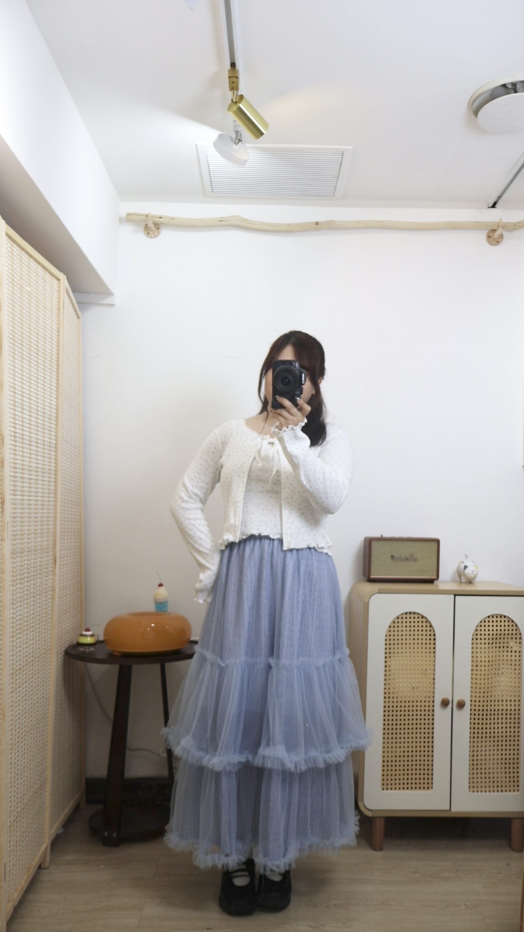 Set 裝！碎花花邊吊帶+綁帶外搭
