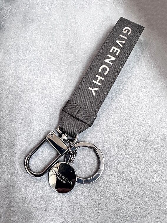 GIVENCHY 限定贈品標誌織帶鑰匙扣吊飾