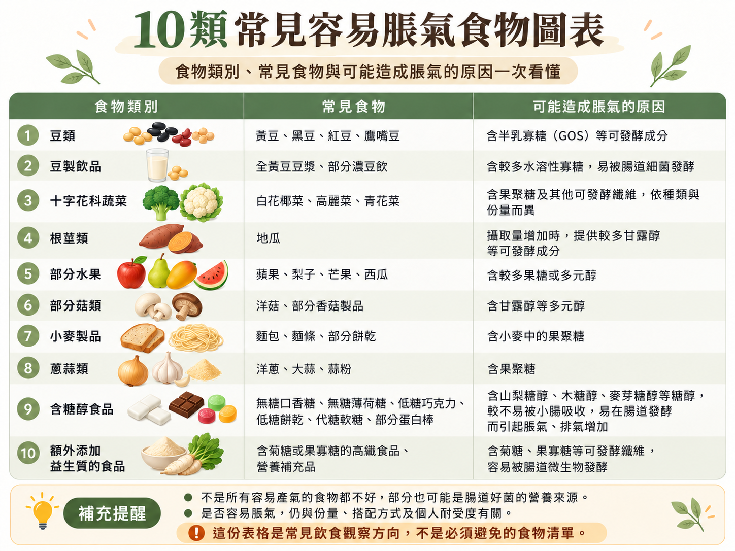 脹氣食物
