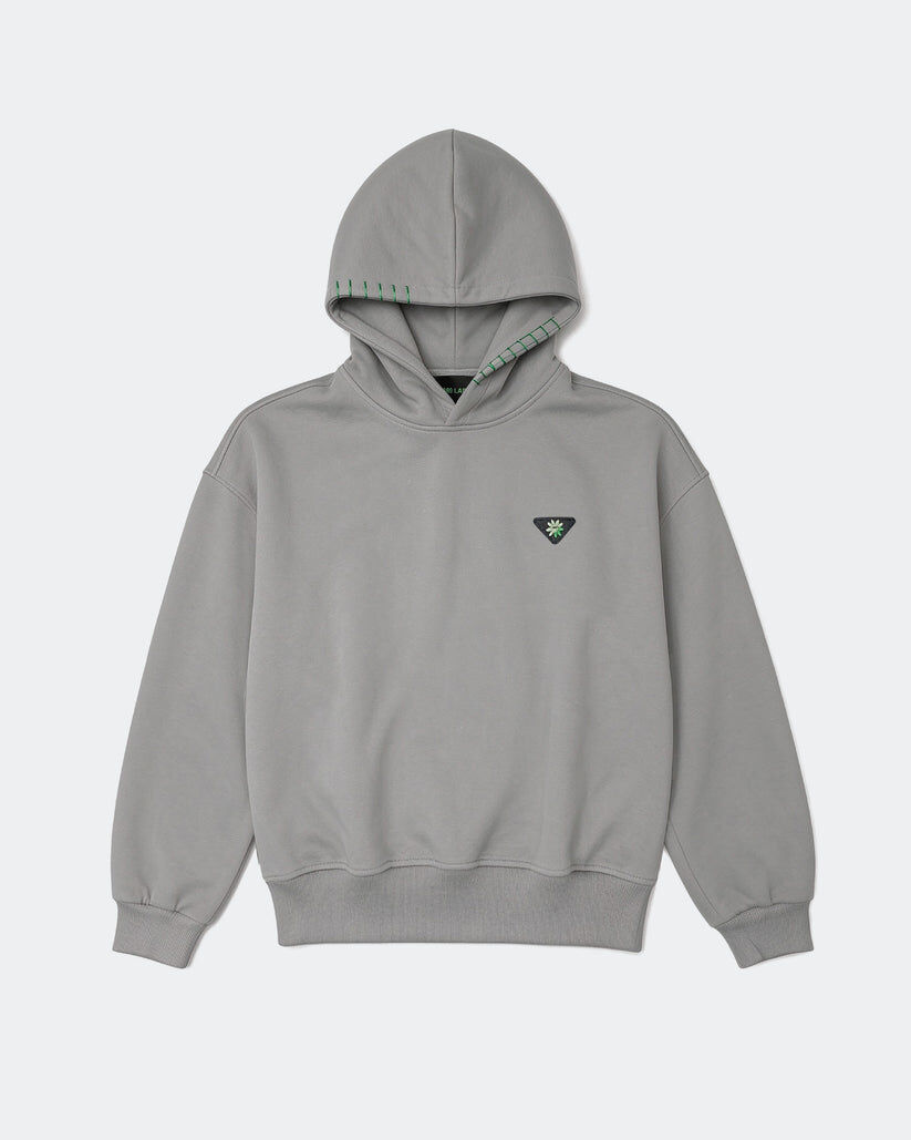 369Lab Stitch BF badge Hoodie - Grey |2F6SWX001