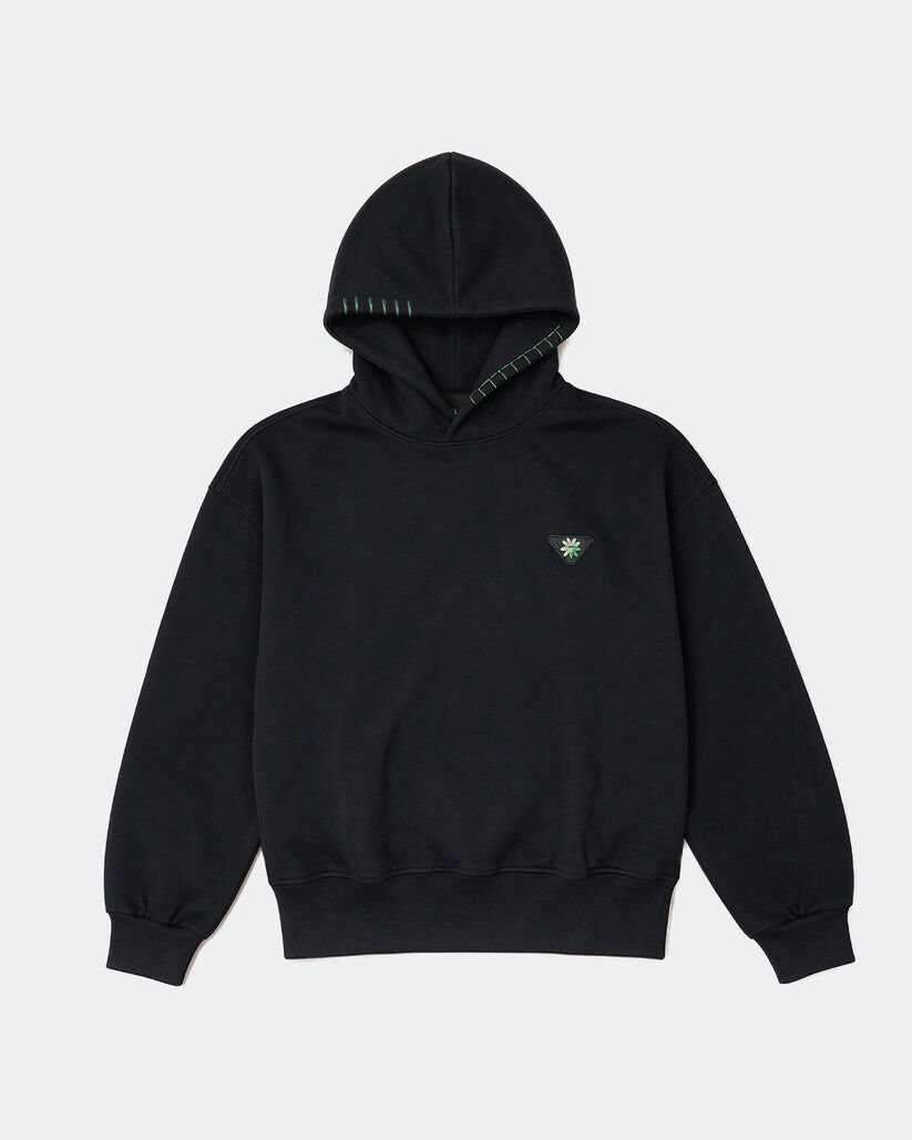 369Lab Stitch BF badge Hoodie - Black |2F6SWX001