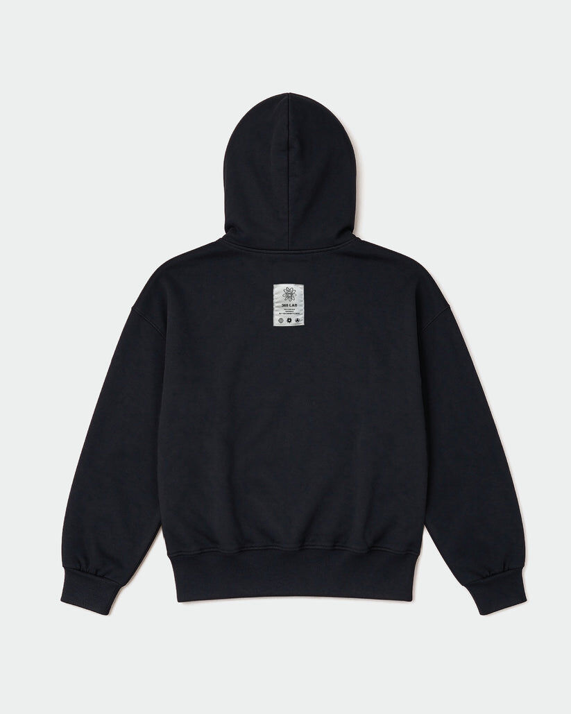369Lab Stitch BF badge Hoodie - Black |2F6SWX001