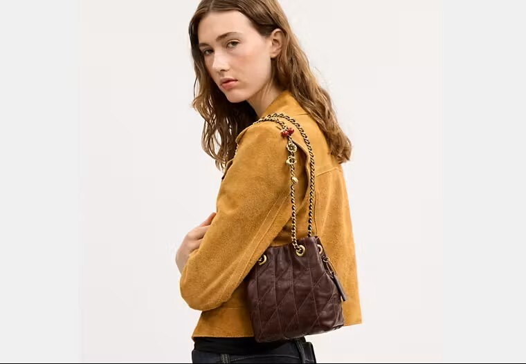 【直播】Coach LX1023914 Quilted Jade 水桶包