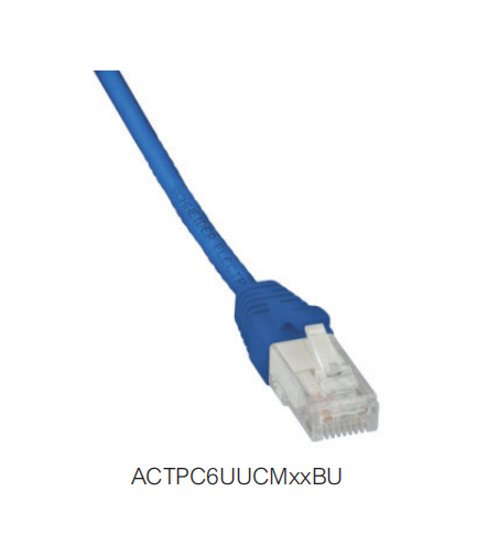 R552 Cat 6類, 跳線, UTP, 藍色, AWG28