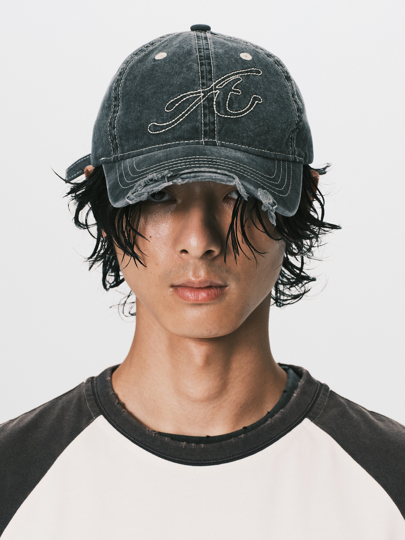 ANOWHEREMAN｜Raw Edge Cap (Grey)