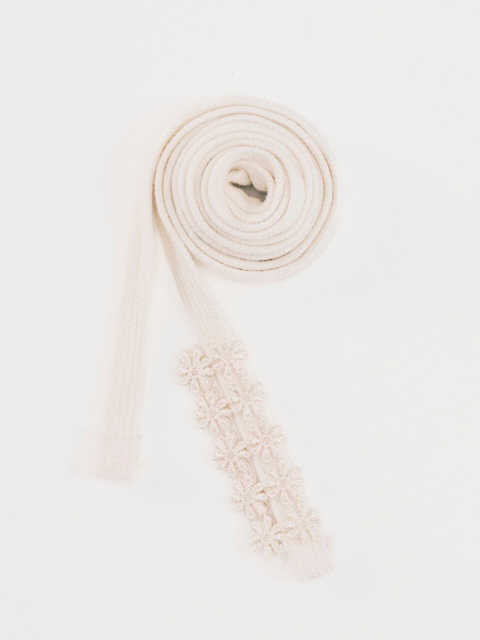 ANOWHEREMAN｜Lace Patch Shoelace (Off White)