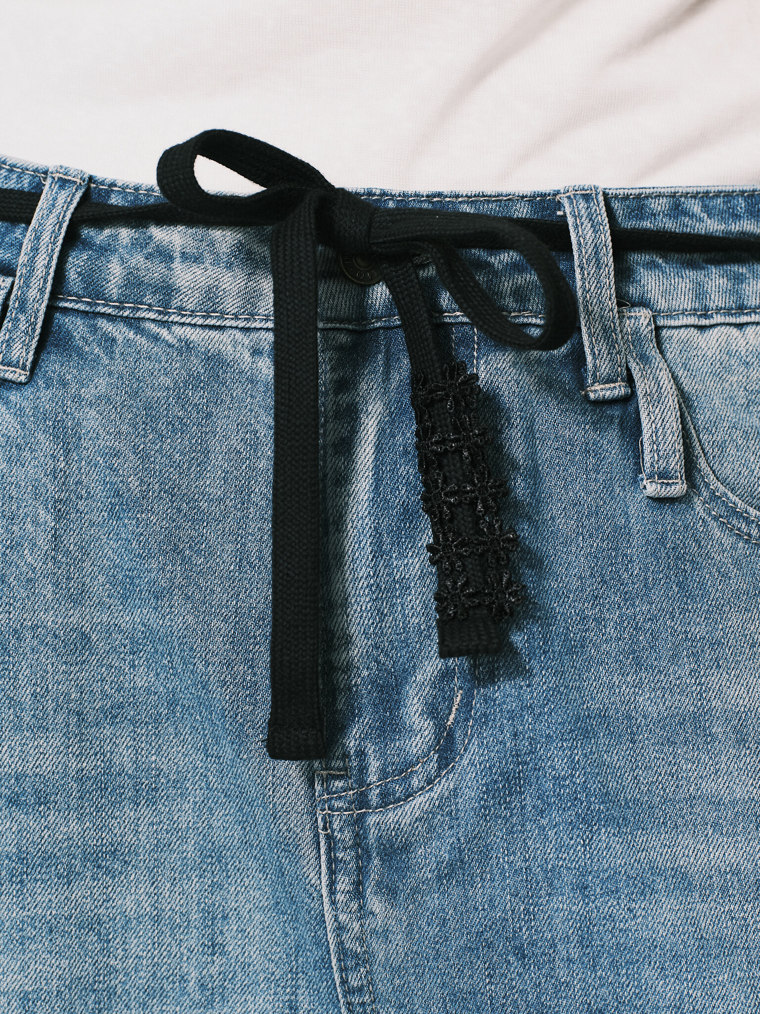 ANOWHEREMAN｜Lace Patch Shoelace (Black)