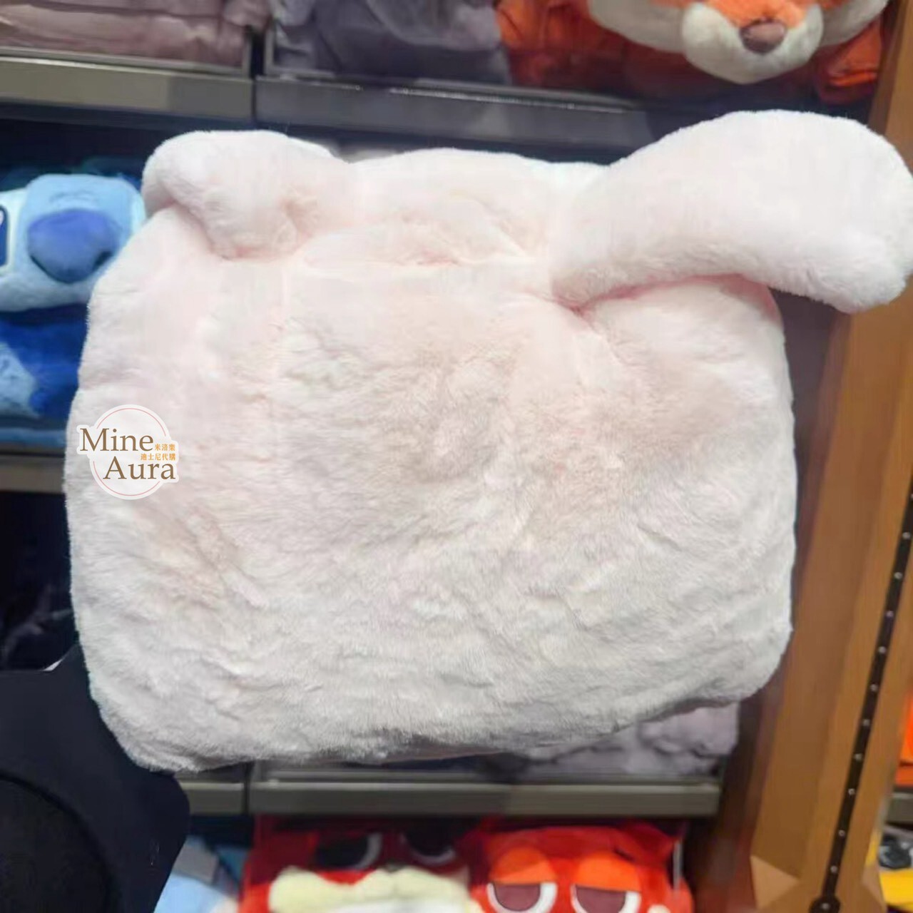 霍普斯家族 小兔 粉色披肩 毛毯 可摺疊收納 動物方城市 Zootopia -上海迪士尼樂園