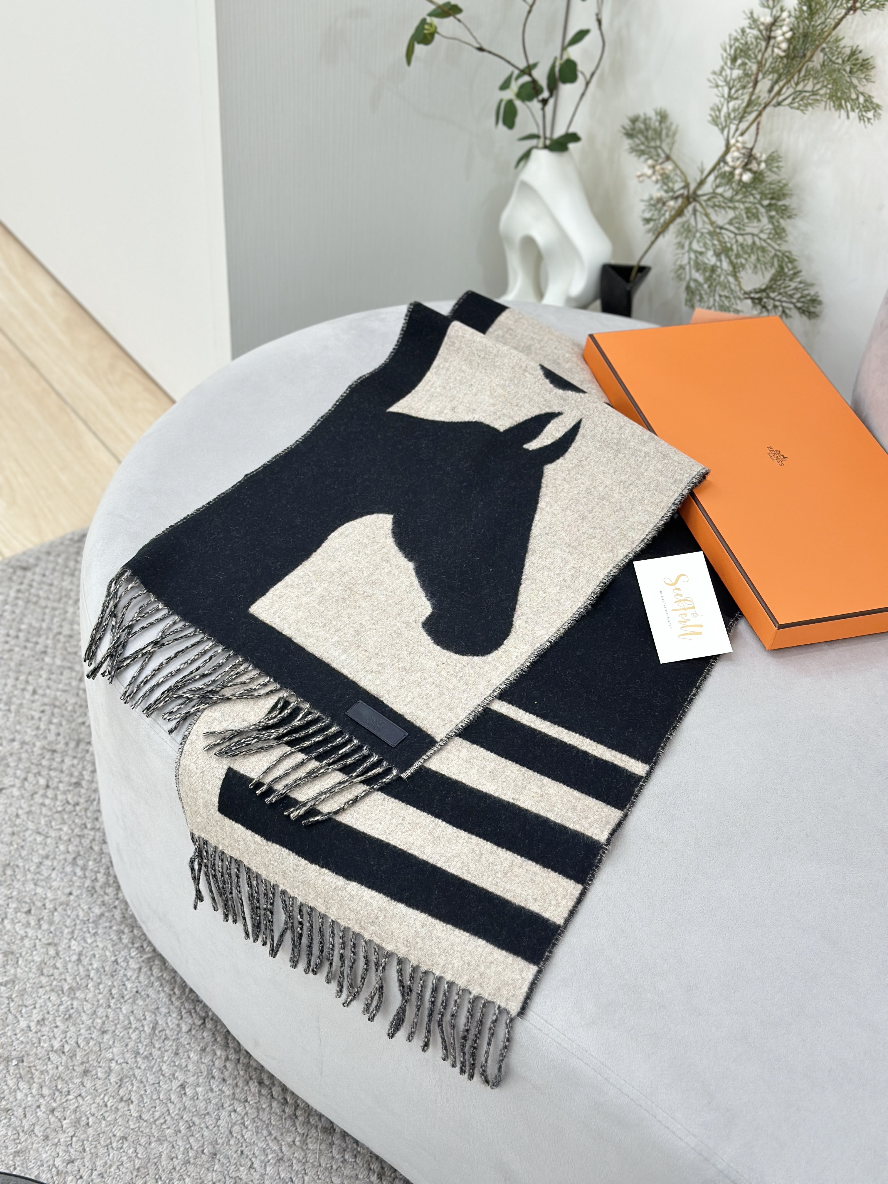 HERMES Casaque Love Story scarf