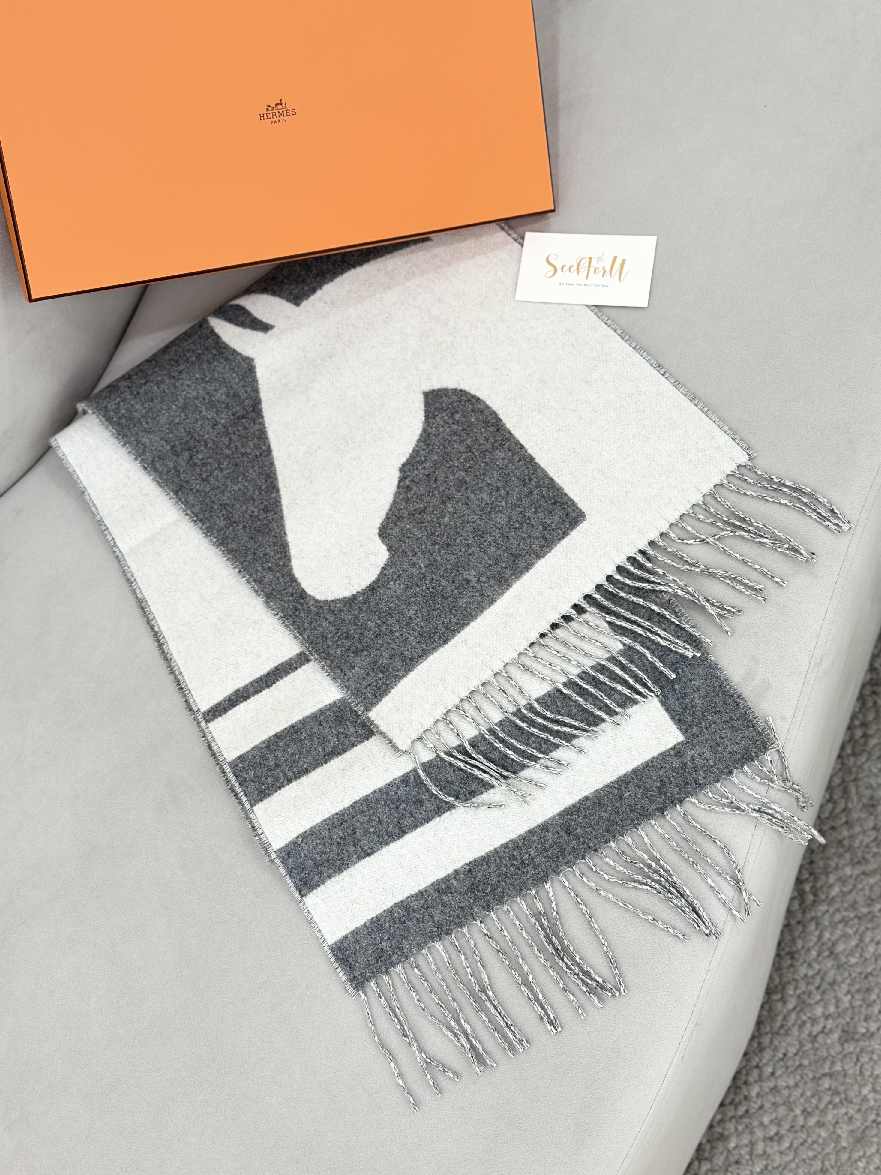 HERMES Casaque Love Story scarf