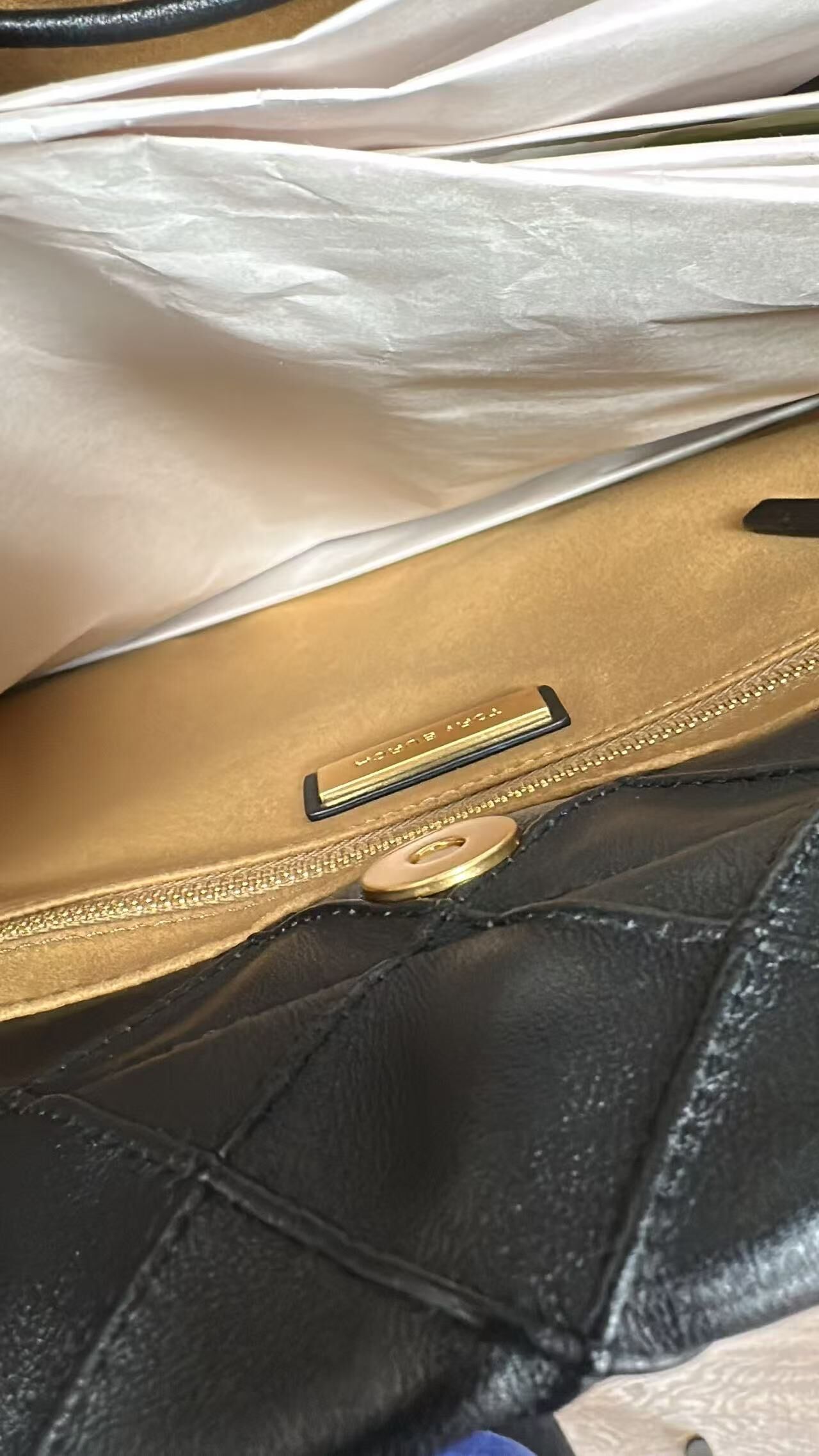 【直播】Tory Burch LX1023881 黑色腋下包