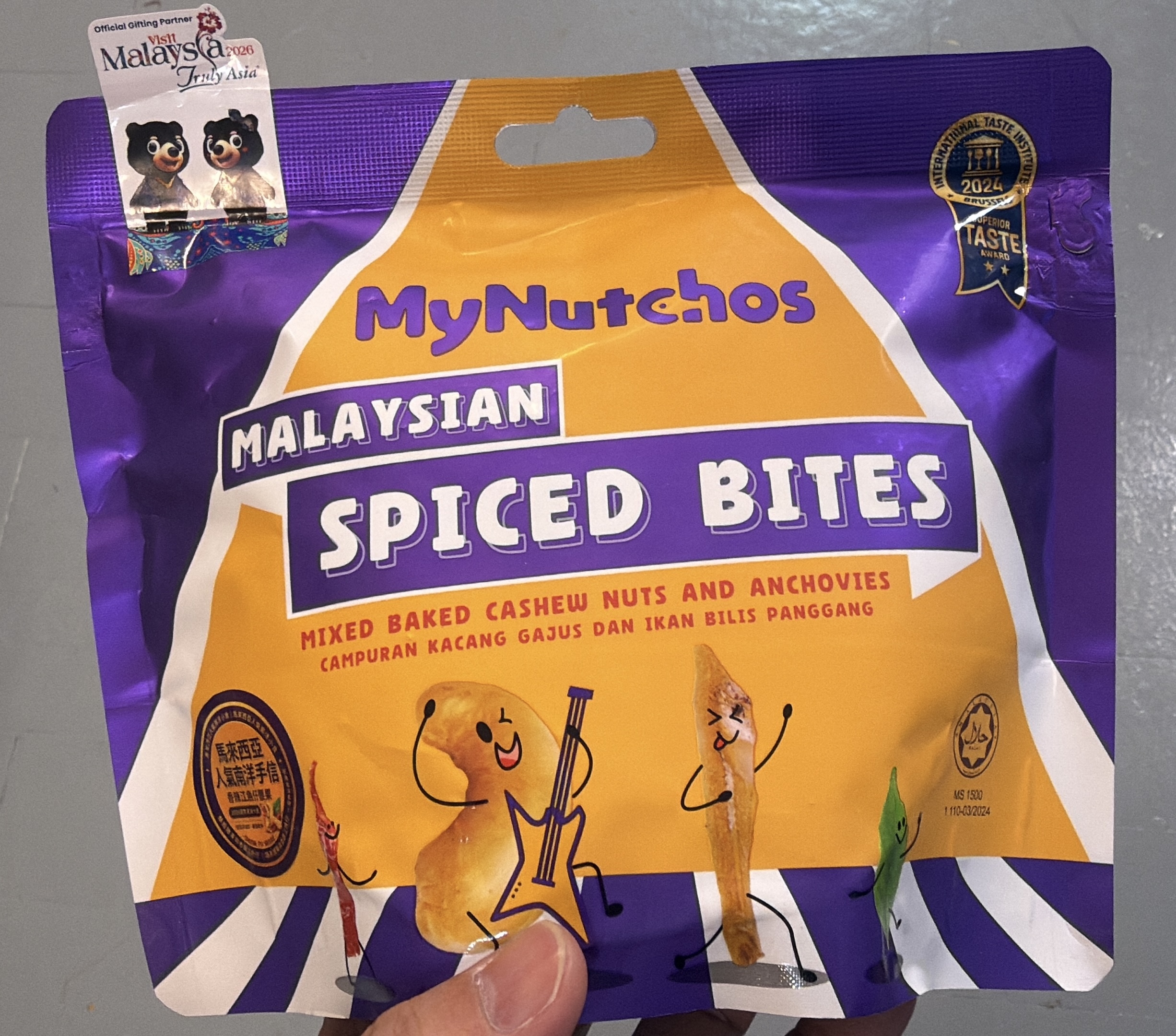 Malaysia My Nutchos 烏蘭乾魚仔腰果100g（H2610 PB978）