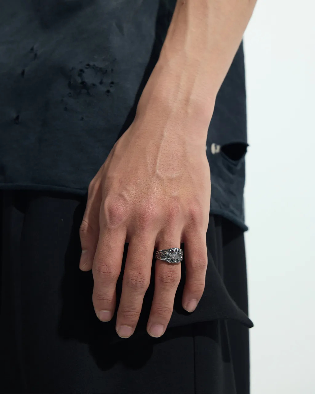 Vacant｜ES0198 - Herkimer Diamond Silver Ring