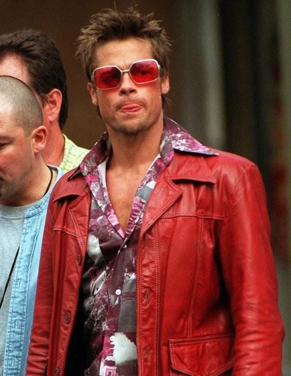 Fight Club - 泰勒德頓同款紅色鏡片墨鏡／Tyler Durden Style Red Lens Sunglasses 鬥陣俱樂部