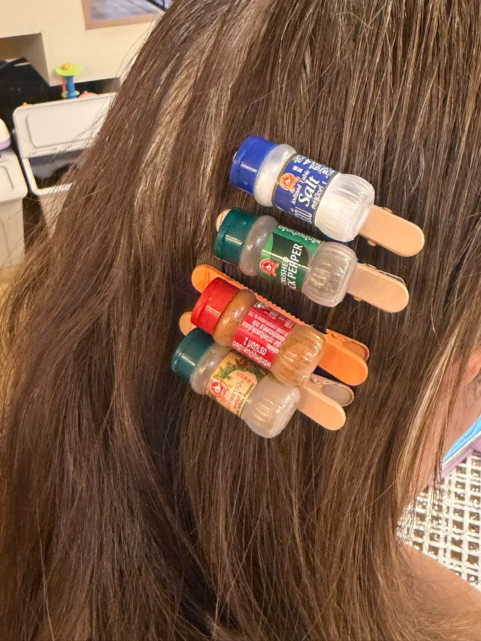 泰國 MINI調味粉髮夾（髮夾顏色隨機）（T2610 SS971）