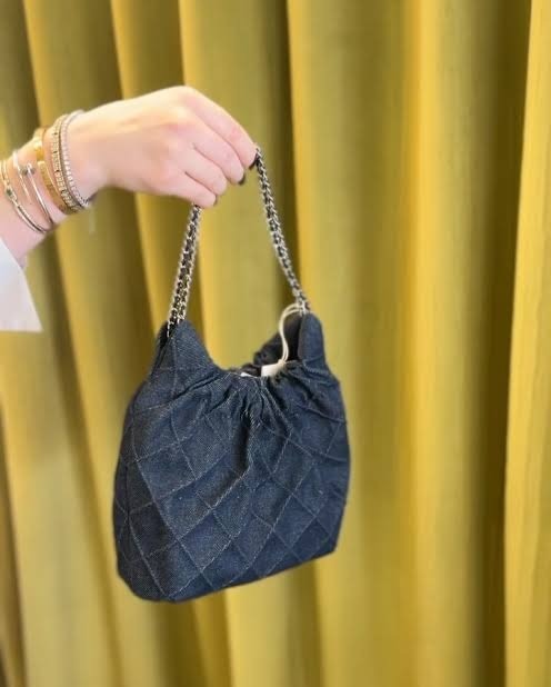 【直播】Tory Burch LX102350 迷你牛仔Hobo Bag (深藍色)