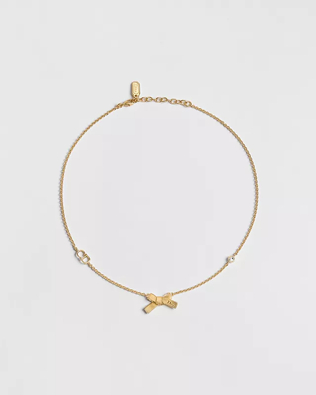 DIOR Delicate Bow Necklace N4164