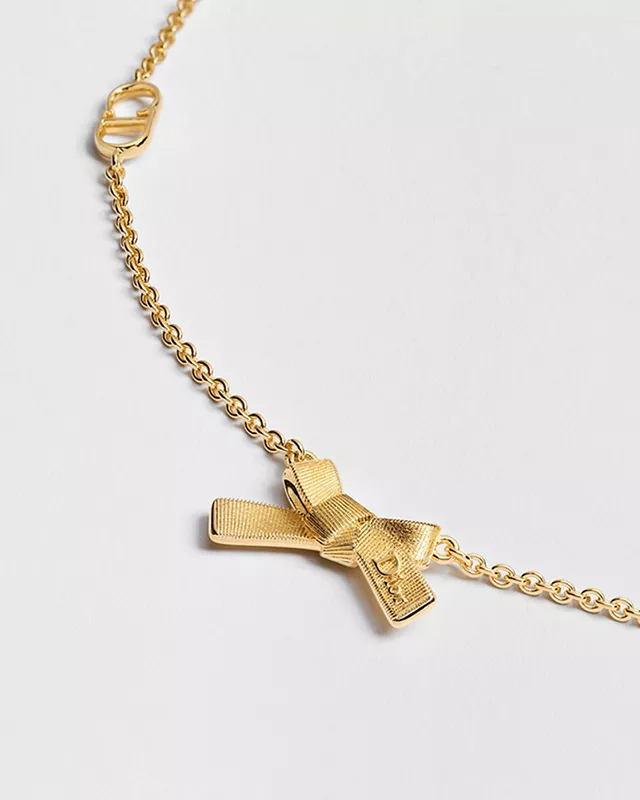 DIOR Delicate Bow Necklace N4164