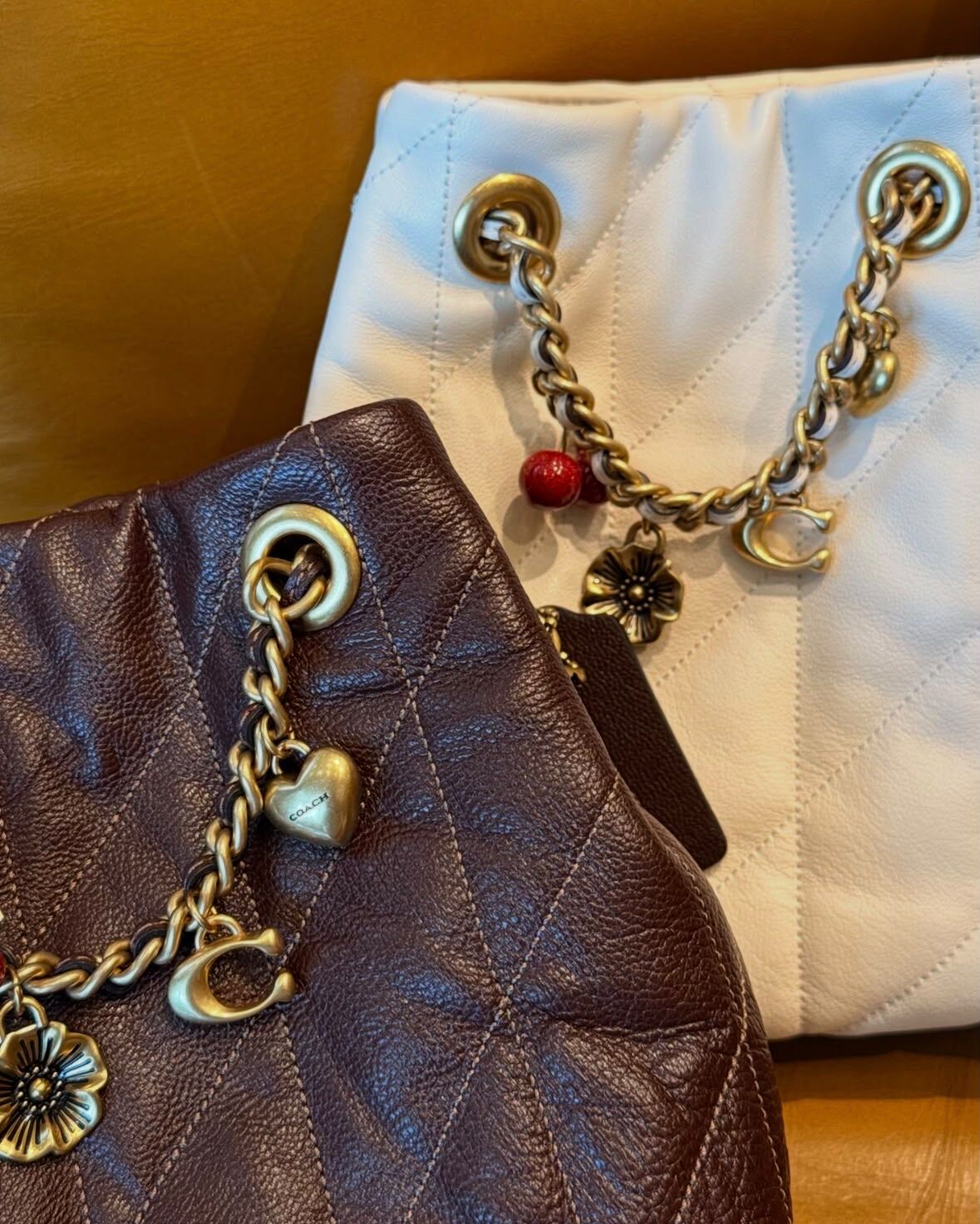 【直播】Coach LX1023914 Quilted Jade 水桶包